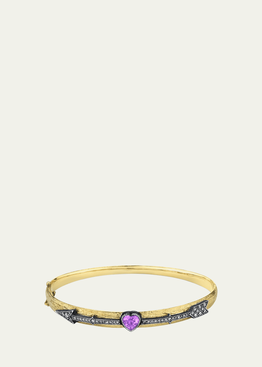Arman Sarkisyan Cupids Arrow Bracelet with Green Tourmaline and Diamonds