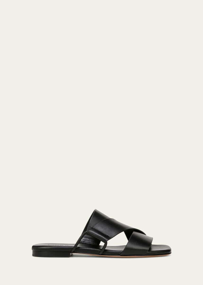 Vince Dylan Asymmetrical Leather Flat Sandals