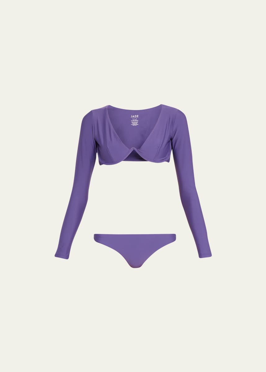 Jade Swim Eden Long-Sleeve Underwire Bikini Top