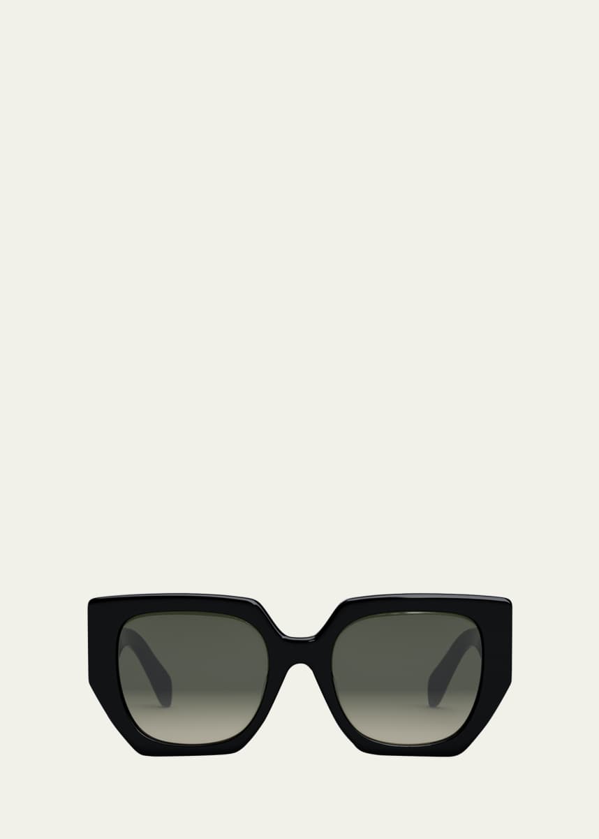 Celine Triomphe Logo Acetate Butterfly Sunglasses