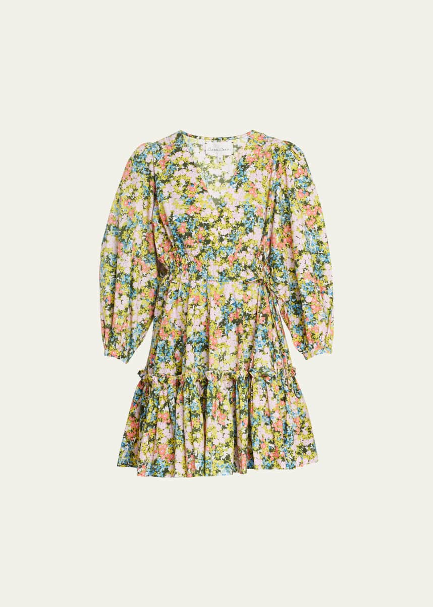 Cara Cara Livia Ditsy Floral Poplin Ruffle Mini Dress