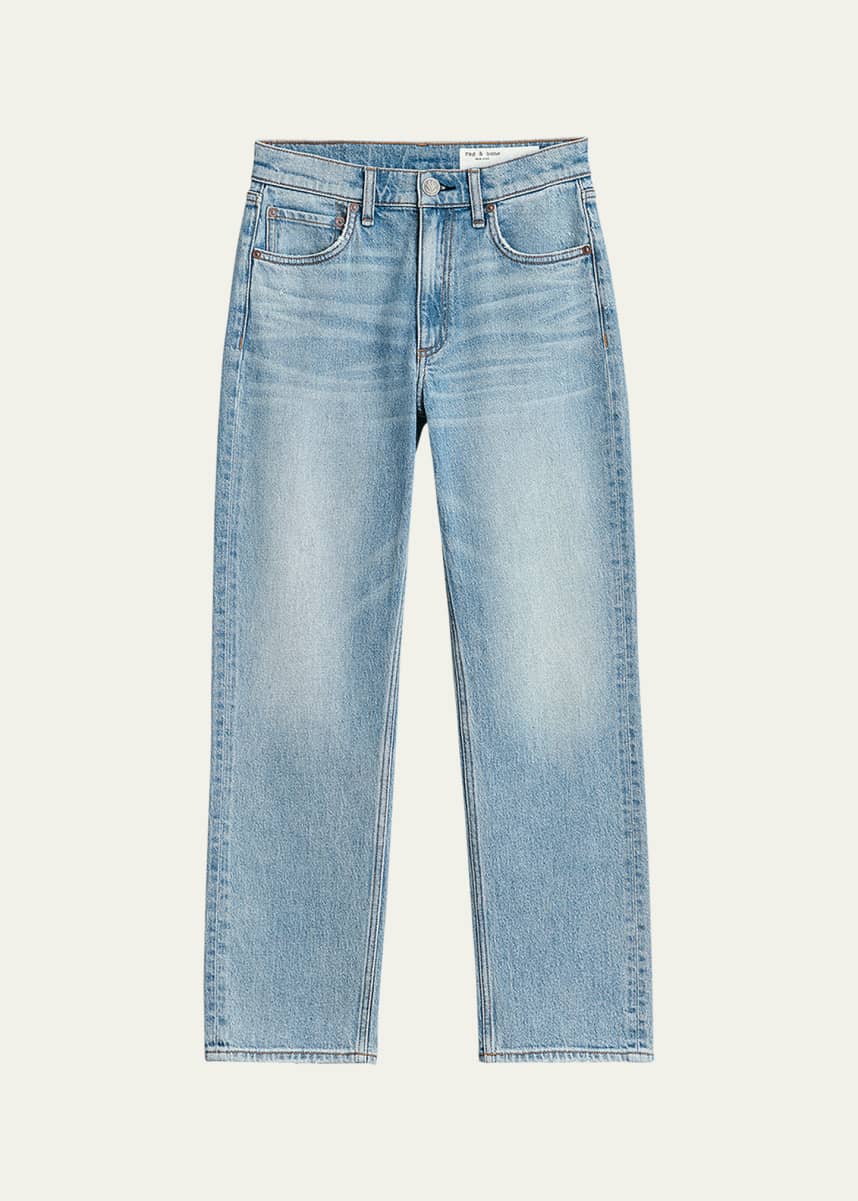 Rag & Bone Harlow Mid-Rise Straight Jeans