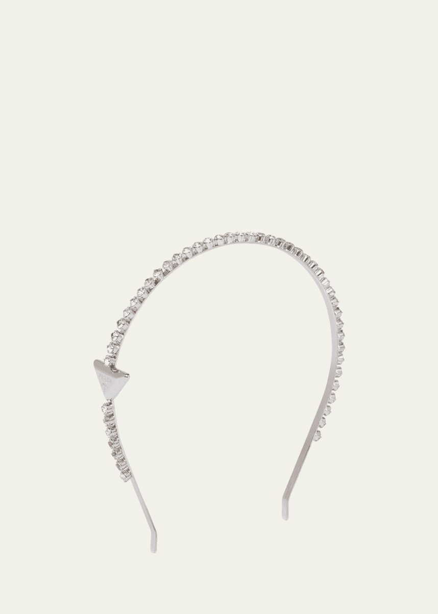 Prada Crystal Metal Headband