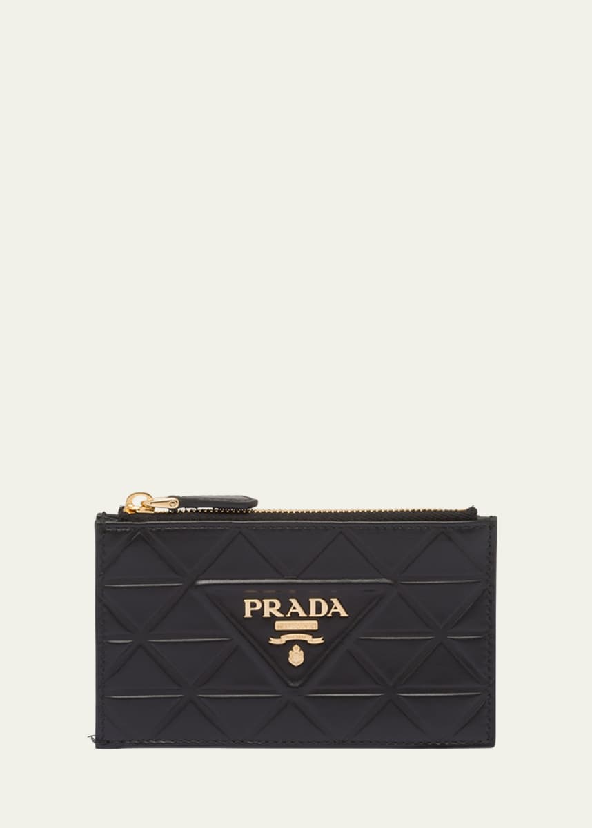 Prada Saffiano Triangolo Saffiano Wallet
