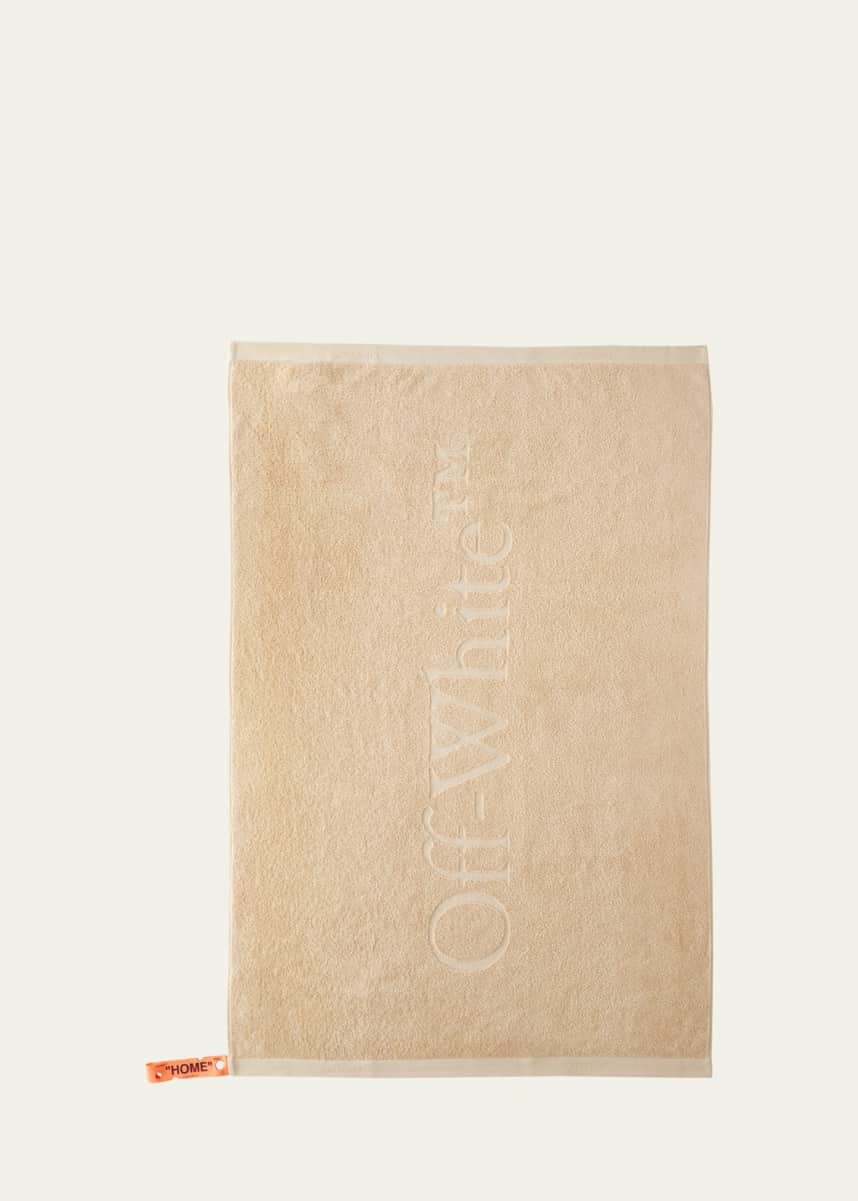 Off-White Peach Bookish Shower Towel