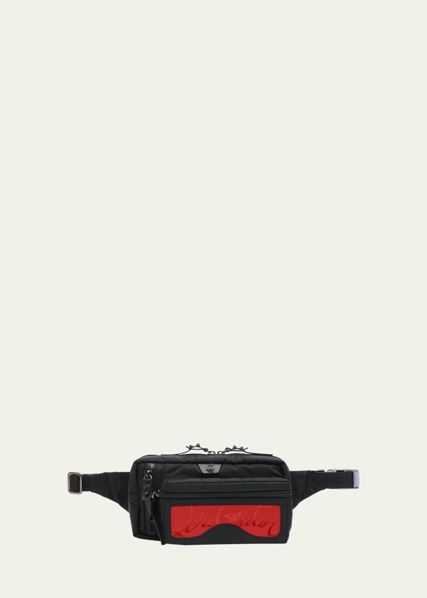 Christian Louboutin Men's Loubideal Sneaker Sole Nylon Belt Bag