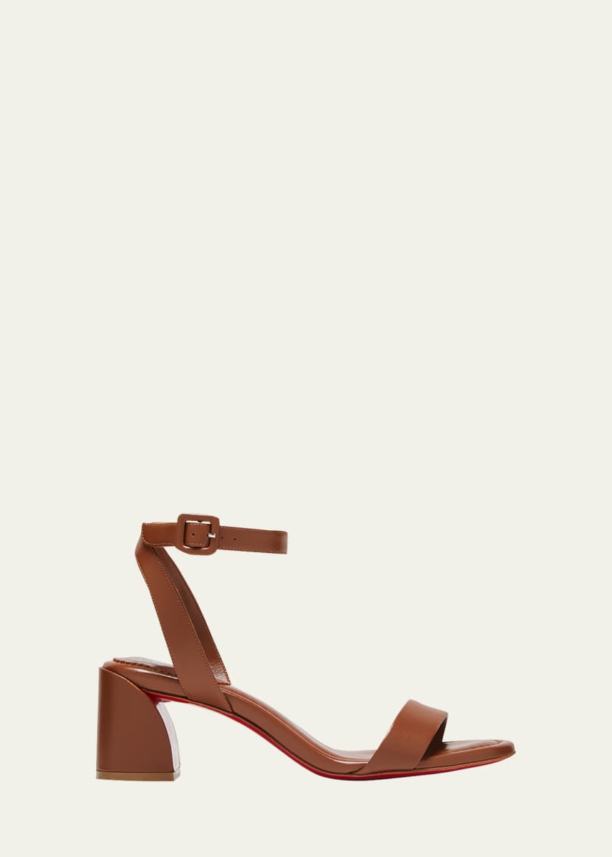 Christian Louboutin Miss Sabina Red Sole Ankle-Strap Sandals
