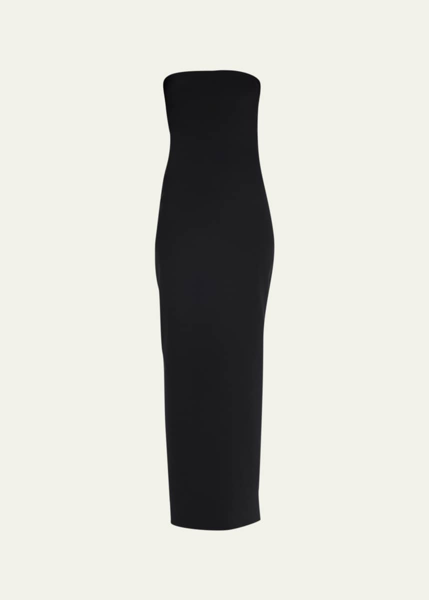 Tove Strapless Plunge Neck Corset Mini Dress in Black