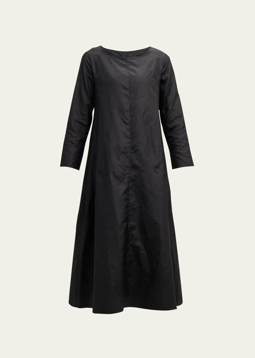 THE ROW Martha 3/4-Sleeve Trapeze Midi Dress