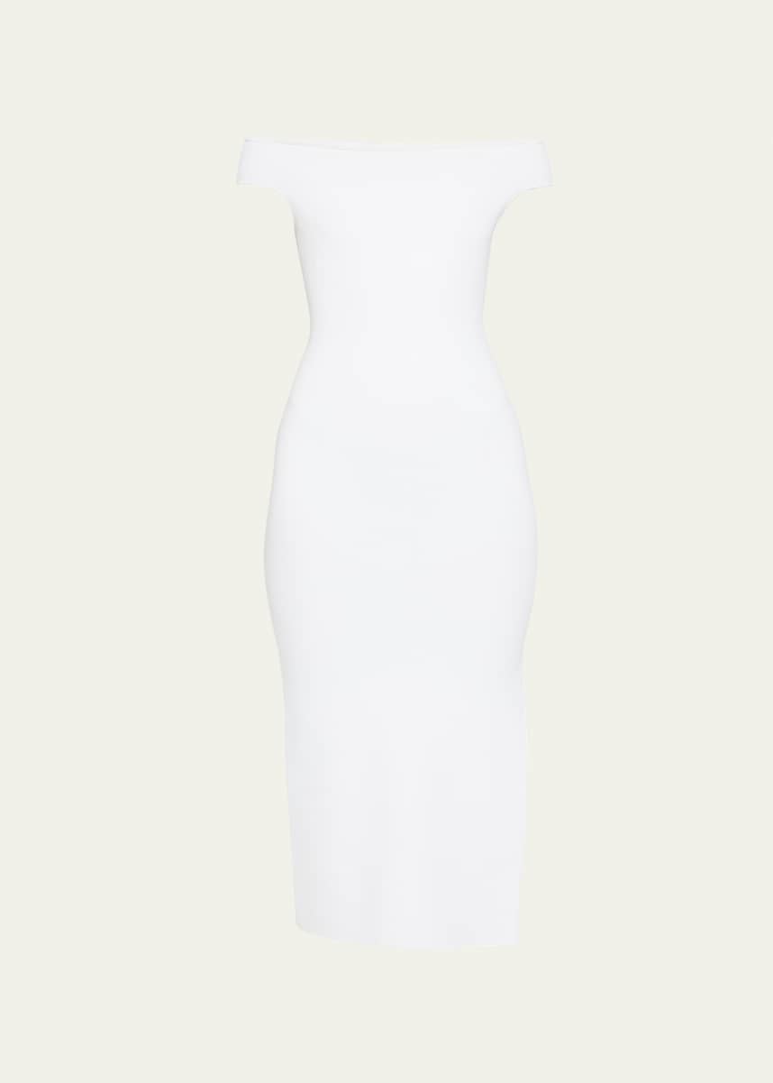 Galvan Aphrodite Off-The-Shoulder Dress