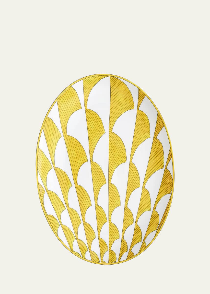 Hermes Soleil d'Hermes Medium Oval Platter