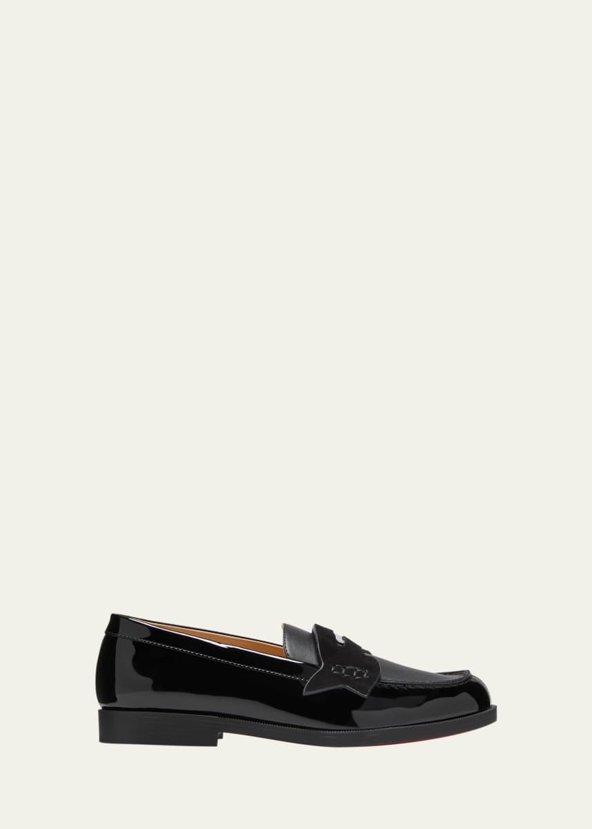 Christian Louboutin Kid's Penny Calf Leather Loafers, Size Kids/Toddlers