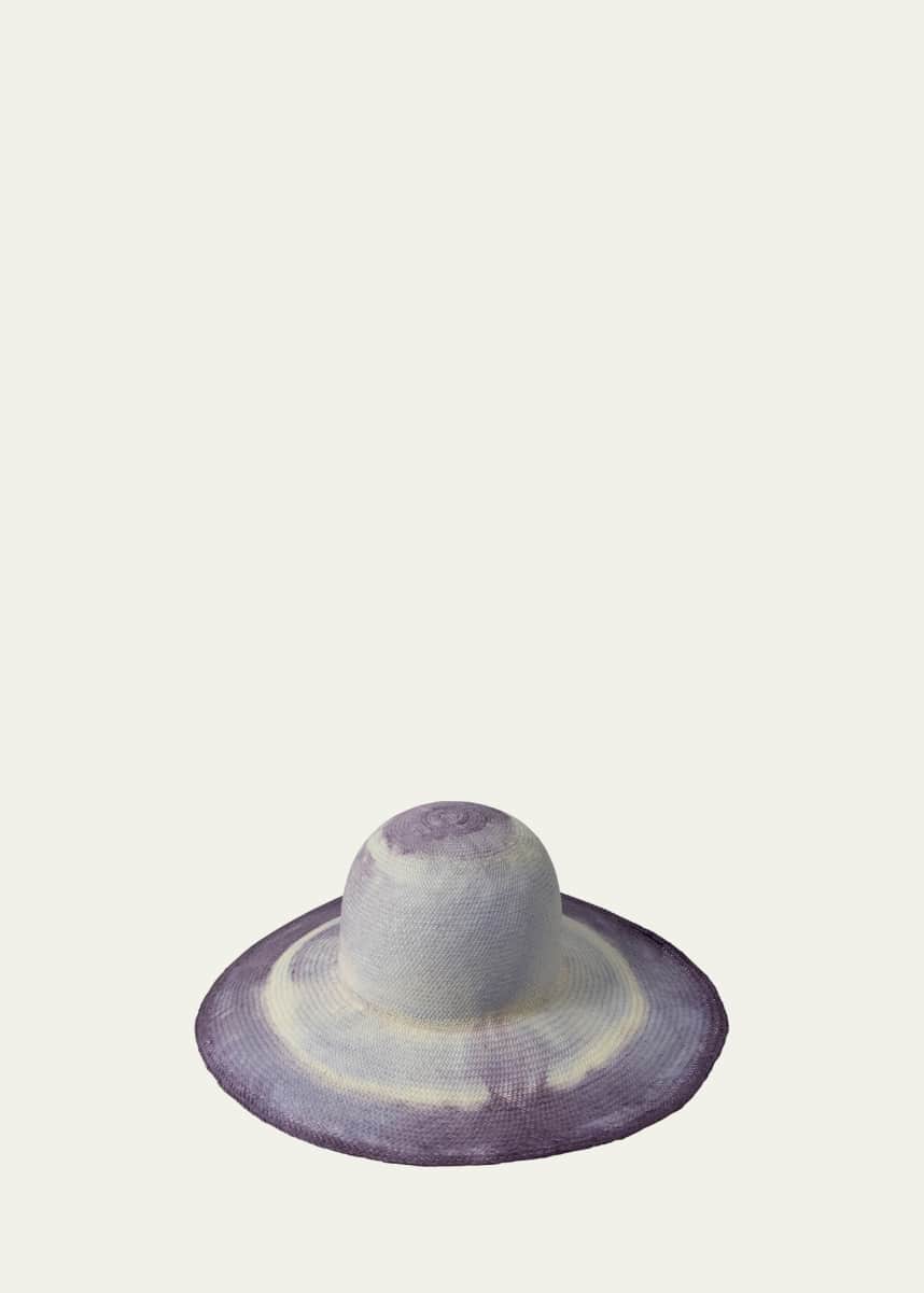 Barbisio Amos Two-Tone Straw Floppy Hat