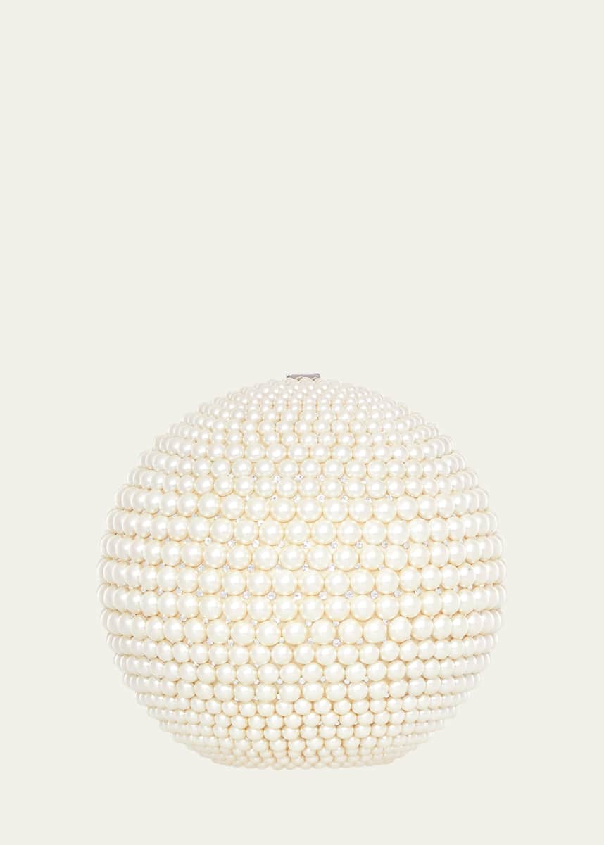 Judith Leiber Couture Sphere Pearly Minaudiere