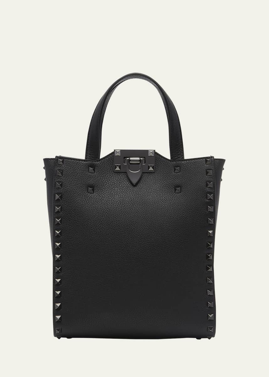 Valentino Garavani Men's Rockstud Small Leather Tote Bag