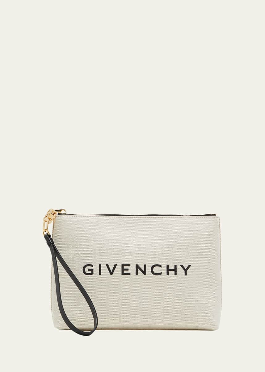 Givenchy Large Pouch Wristlet in Canvas