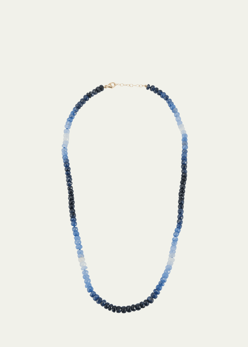 JIA JIA Ombre Blue Sapphire Bead Necklace