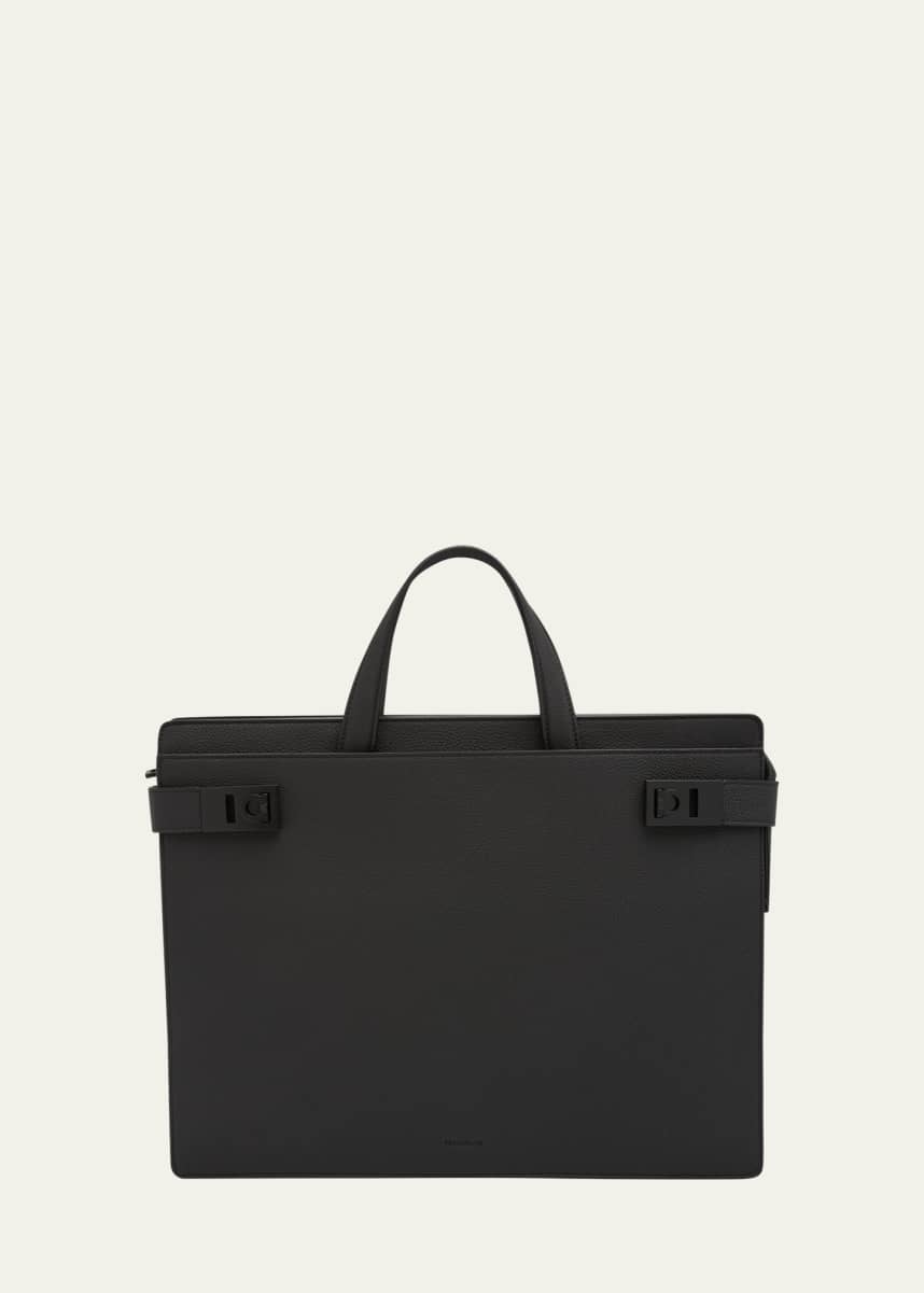 Ferragamo Men's Medium Leather Briefcase