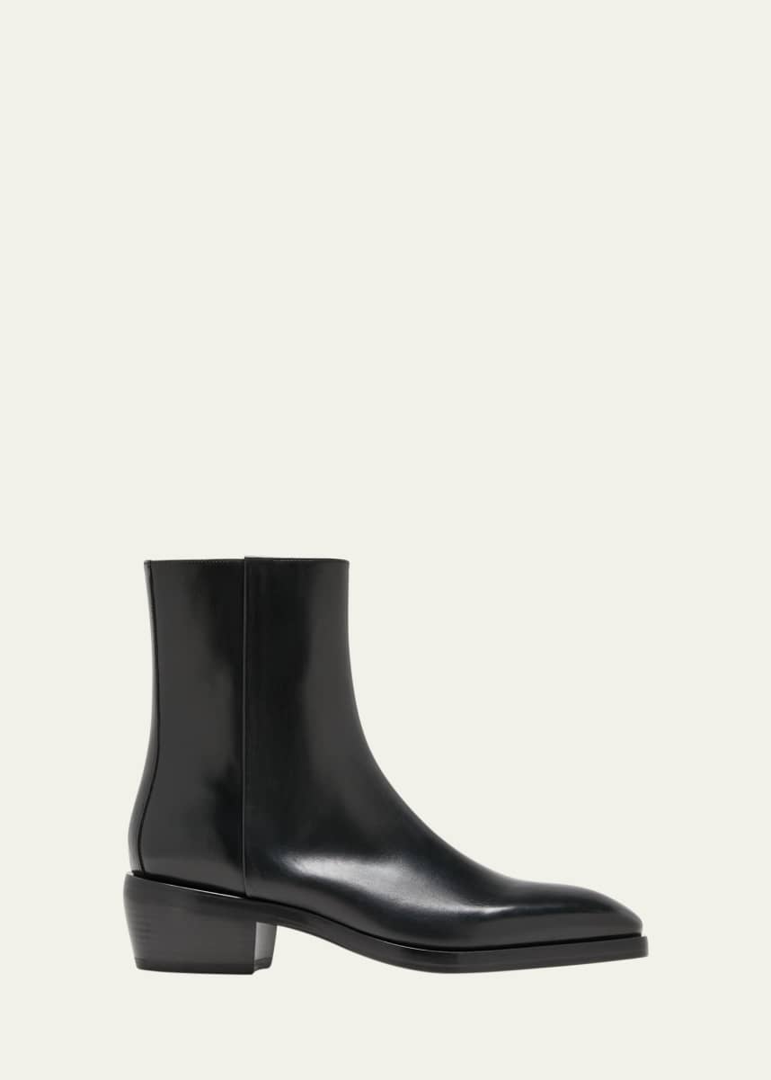 Ferragamo Men's Fuerte Leather Ankle Boots
