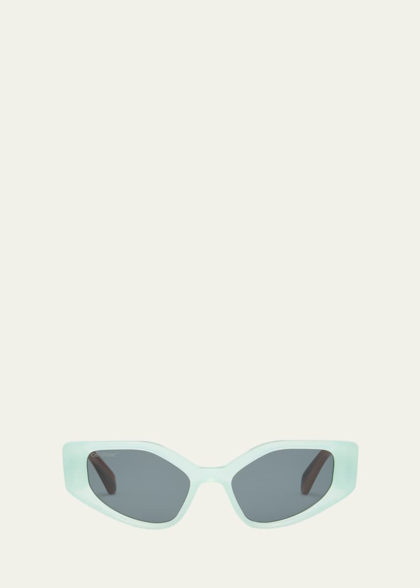 Off-White Memphis Beveled Acetate Cat-Eye Sunglasses