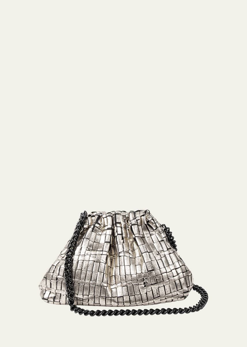 Maria La Rosa Game Mini Ribbon Metallic Shoulder Bag