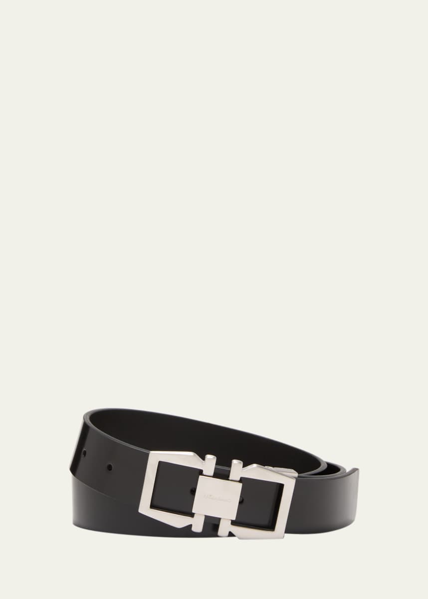 Off-White Arrow Calf Leather Belt - Bergdorf Goodman