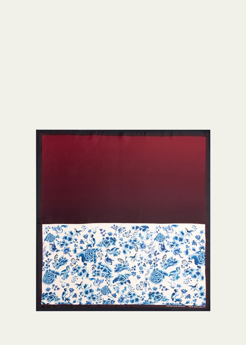 Dries Van Noten Soie Malaquais Silk Foulard