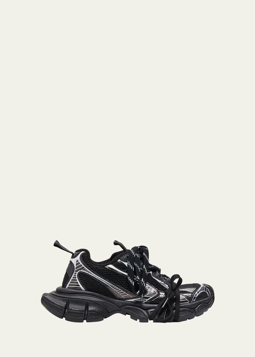 Balenciaga Men's 3XL Low-Top Mesh Sneakers