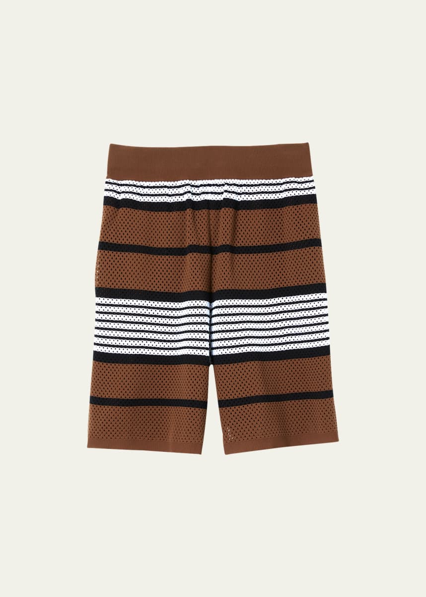 Burberry Men's Stripe Knit Shorts