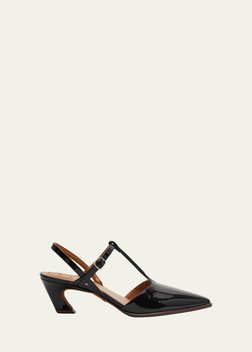 Chloe Oli Point-Toe Patent Leather Pumps