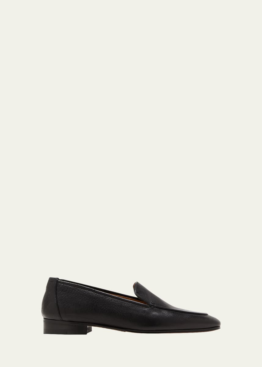 THE ROW Adam Leather Flat Loafers
