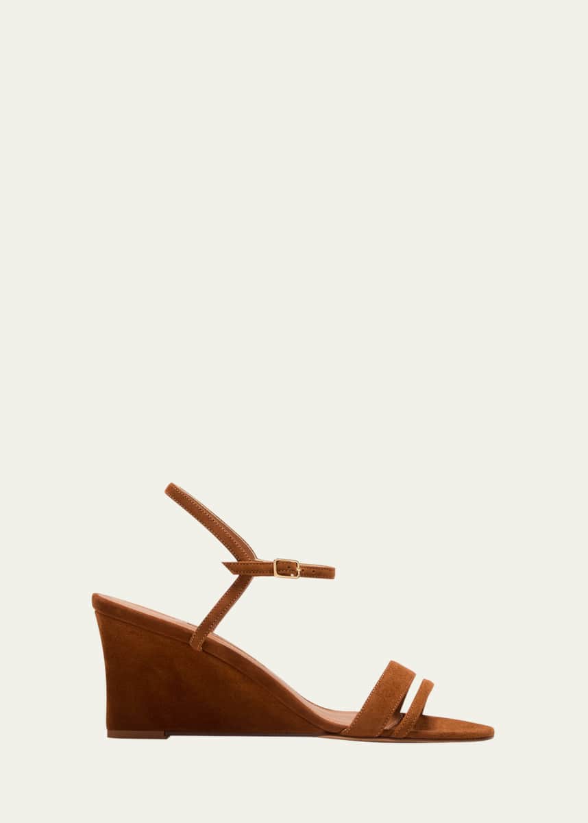 Emme Parsons Suede and Leather Wedge Sandals