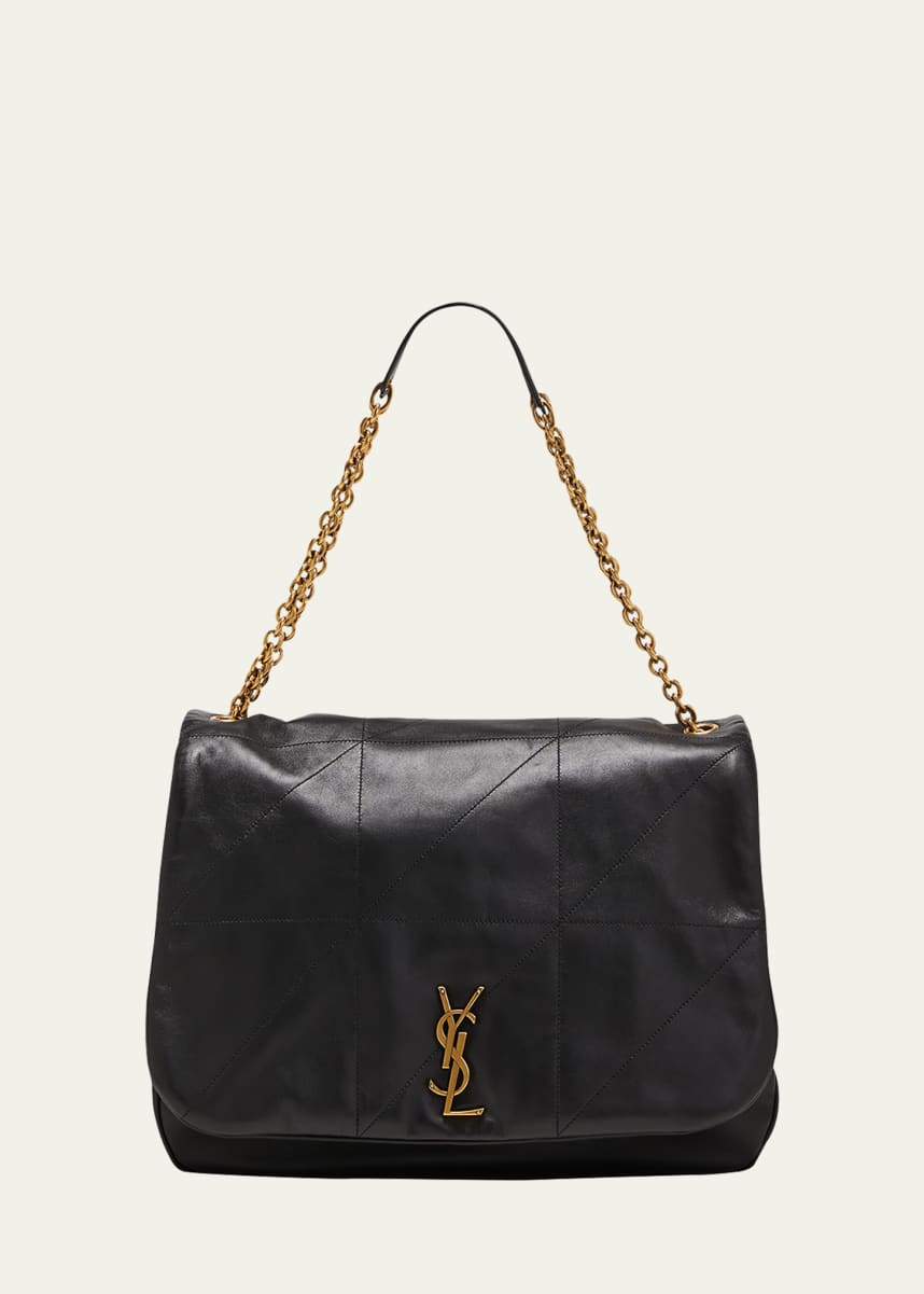Saint Laurent Jamie 4.3 Maxi YSL Shoulder Bag in Smooth Leather