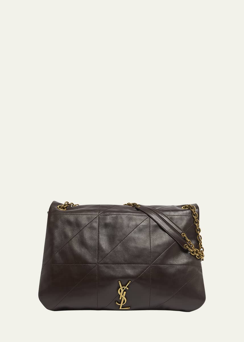 Saint Laurent Jamie 4.3 Maxi YSL Shoulder Bag in Smooth Leather