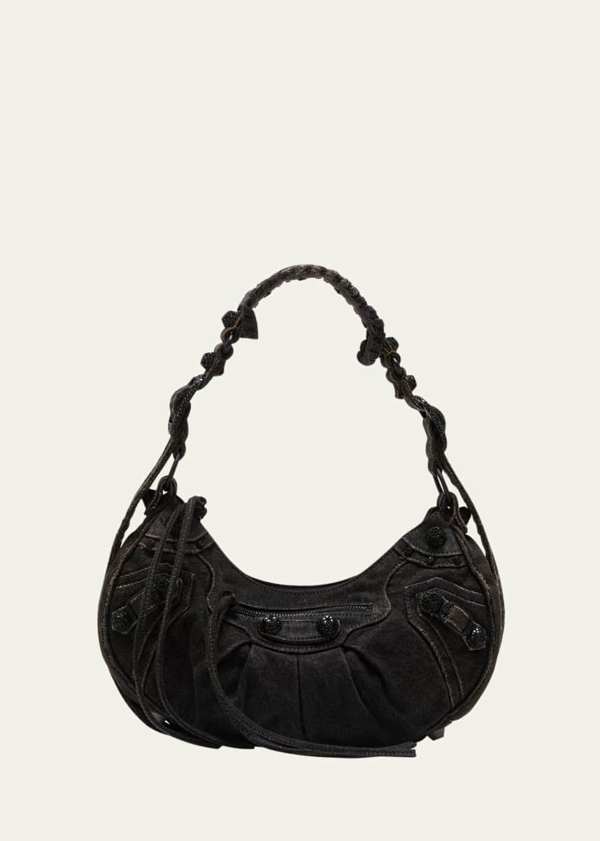 Balenciaga Logo-Print Leather Shoulder Strap for Handbag - Bergdorf Goodman