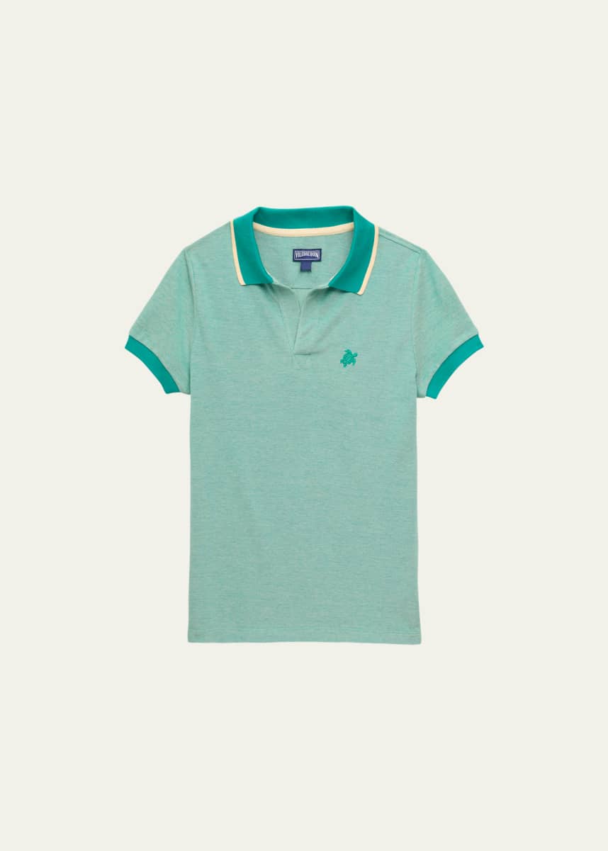Vilebrequin Boy's Cotton Pique Polo Shirt, Size 2-14