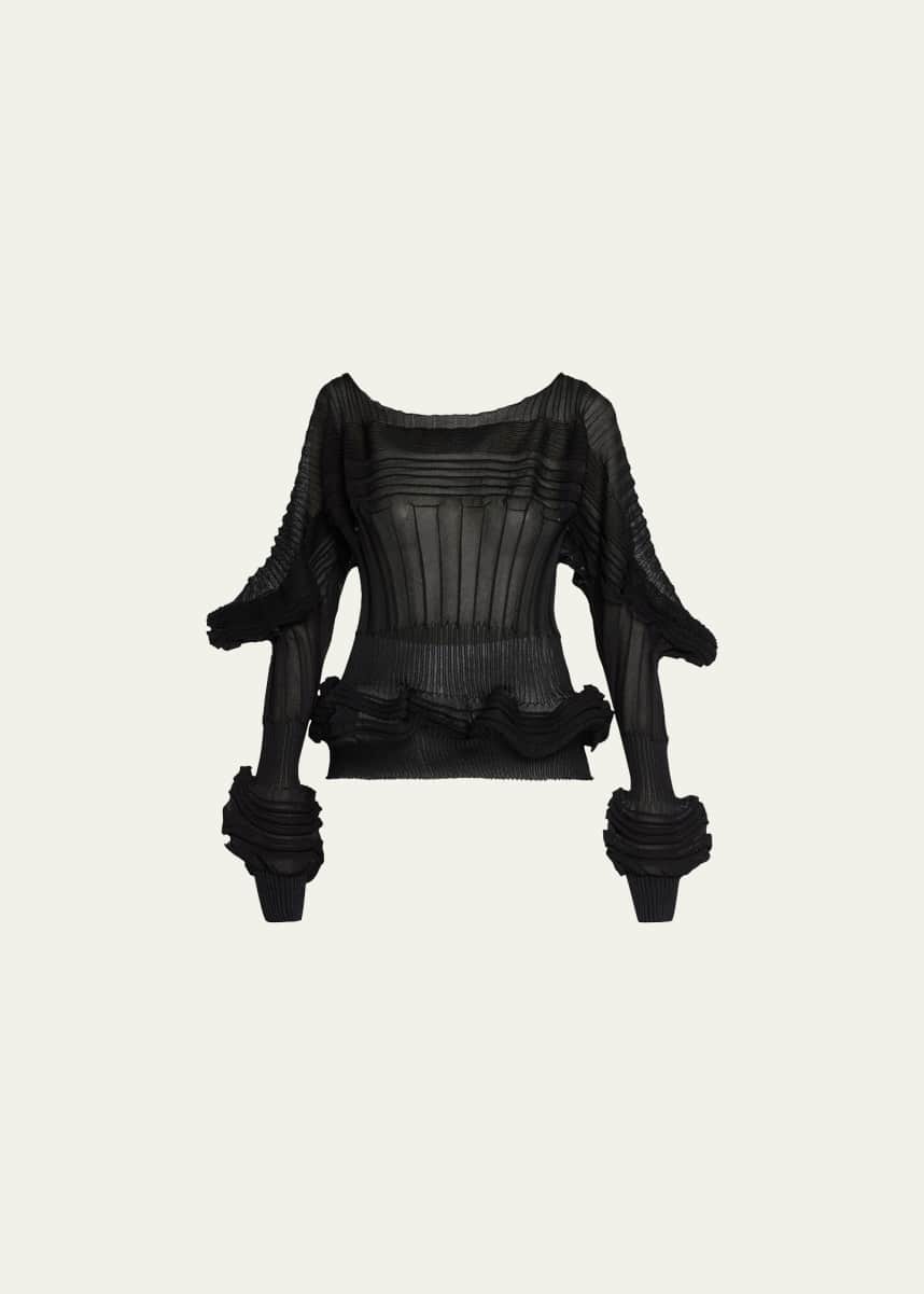 Issey Miyake Assemblage Pleated Top