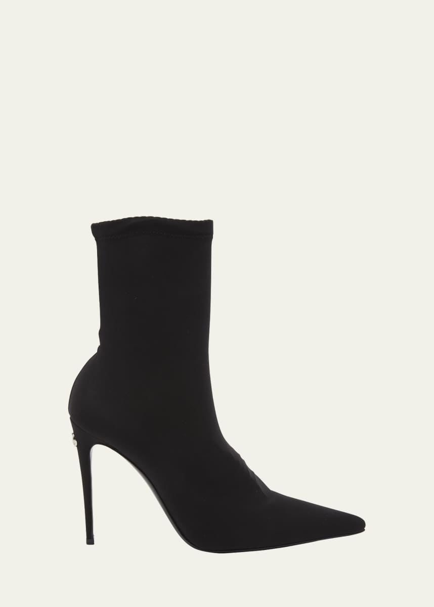 Dolce&Gabbana Stretch Stiletto Sock Booties