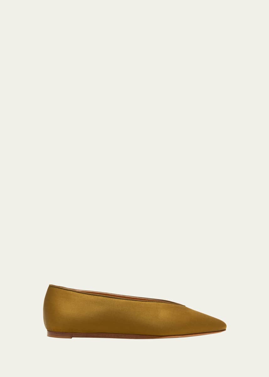 Le Monde Beryl Regency Satin Ballerina Flats