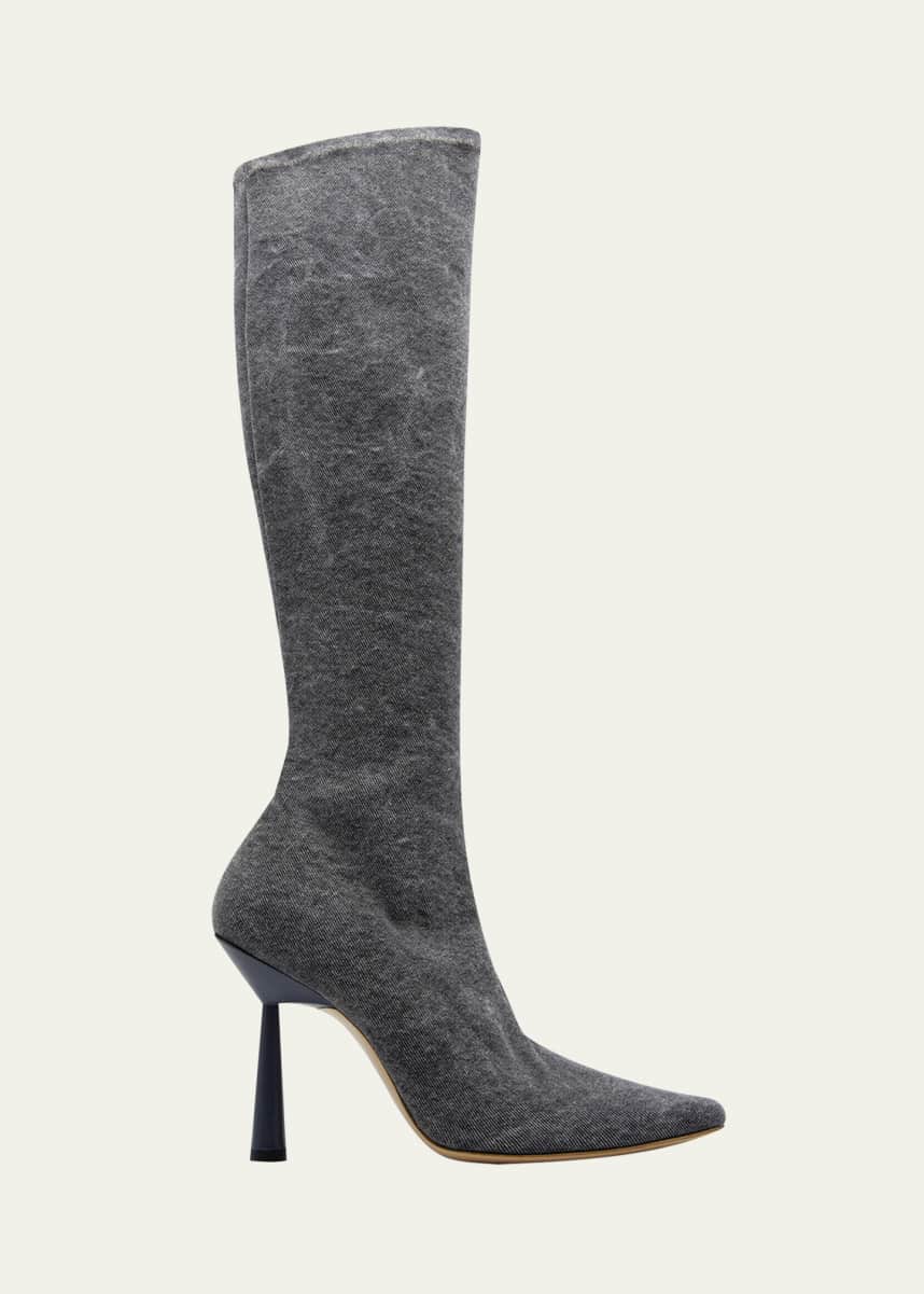 GIA/RHW Rosie Stretch Stiletto Mid Boots