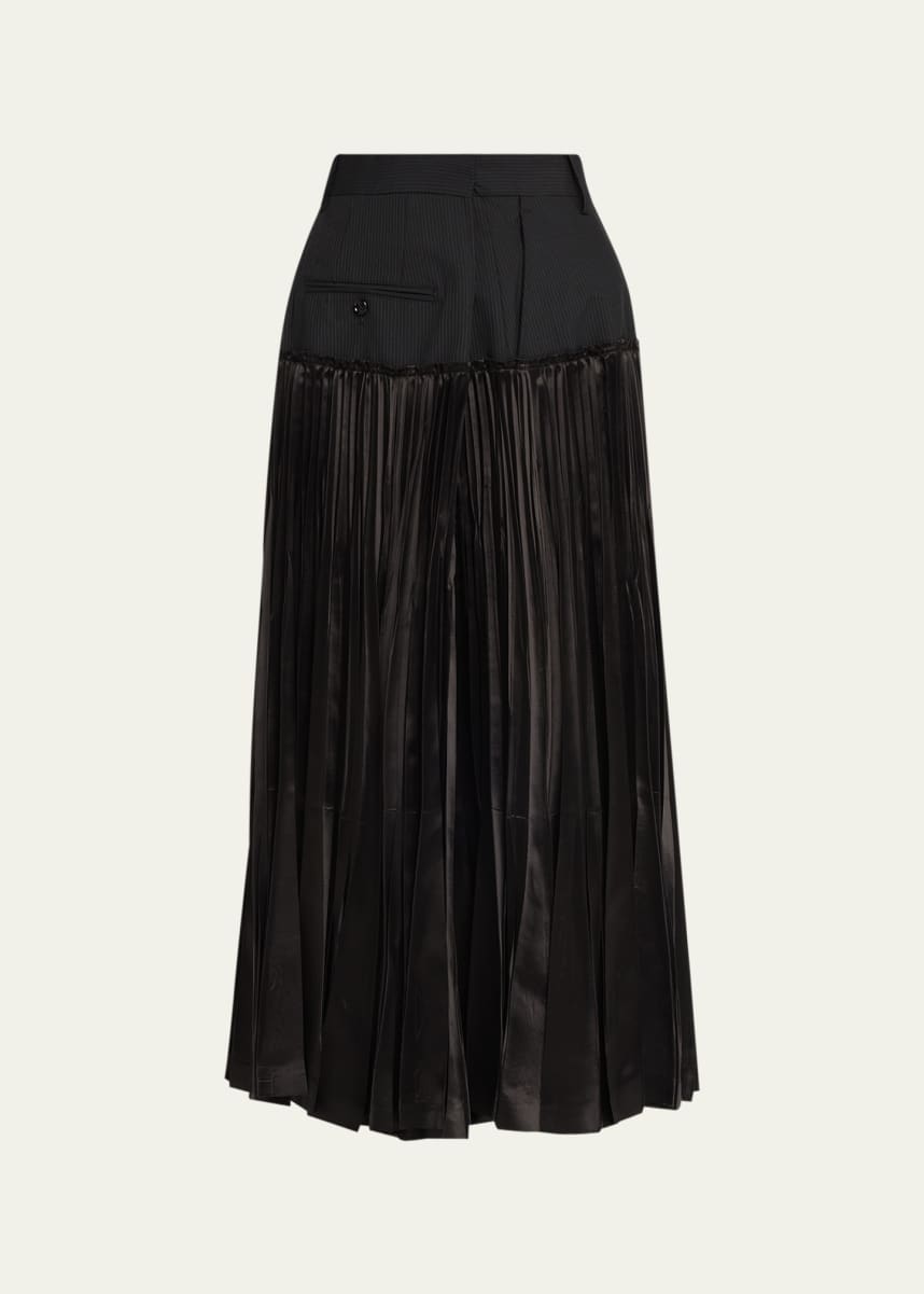 Junya Watanabe Pleat Bottom Hybrid Skirt