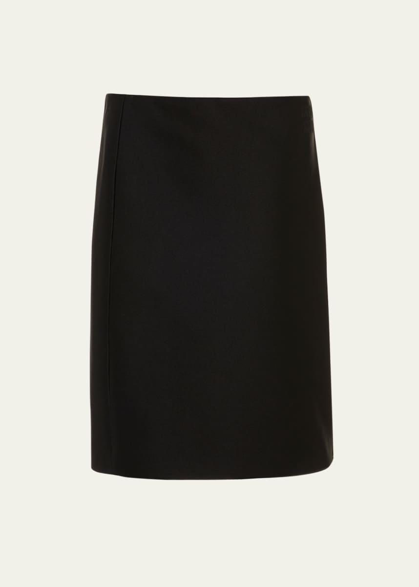 Miu Miu Logo-Embroidered Radzimir Skirt