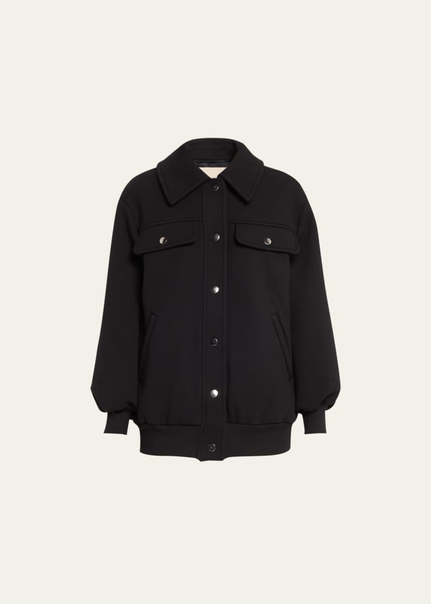 FAZ Jane Snap-Button Bomber Jacket