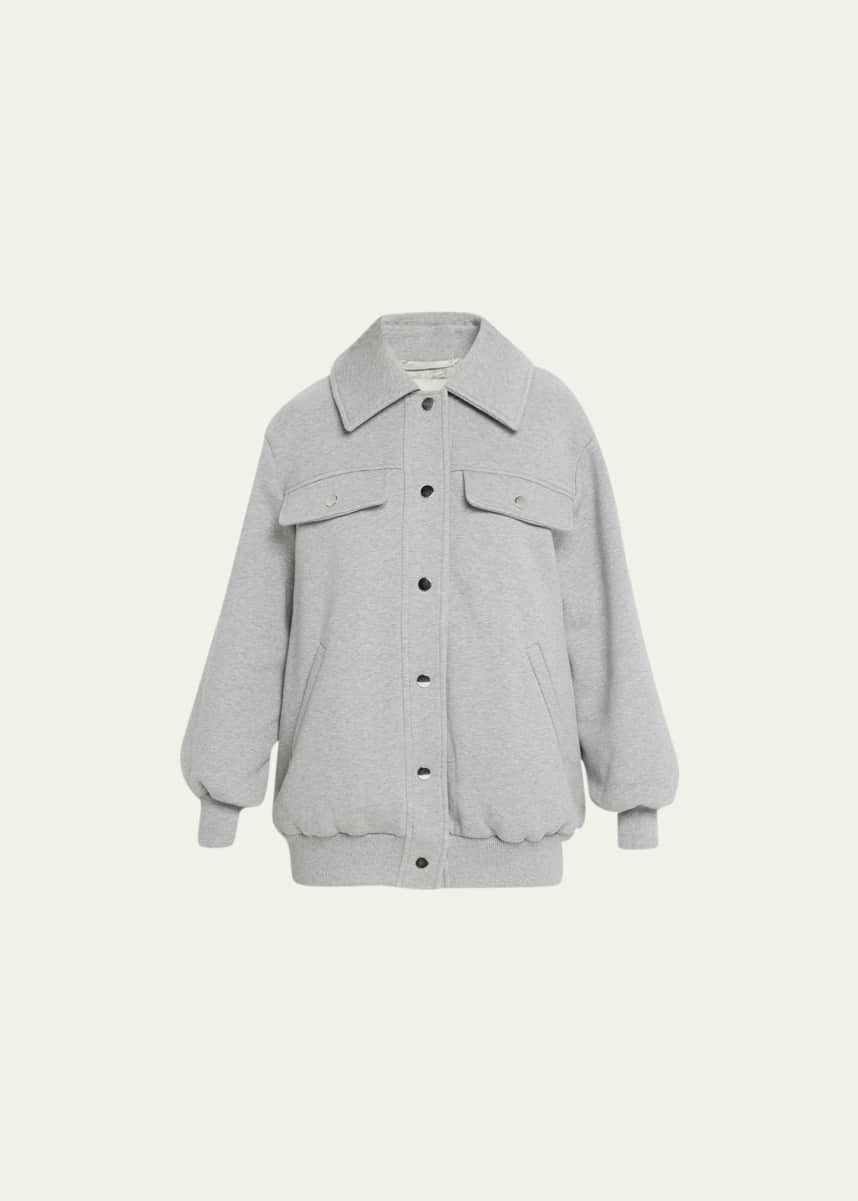 FAZ Jane Snap-Button Bomber Jacket