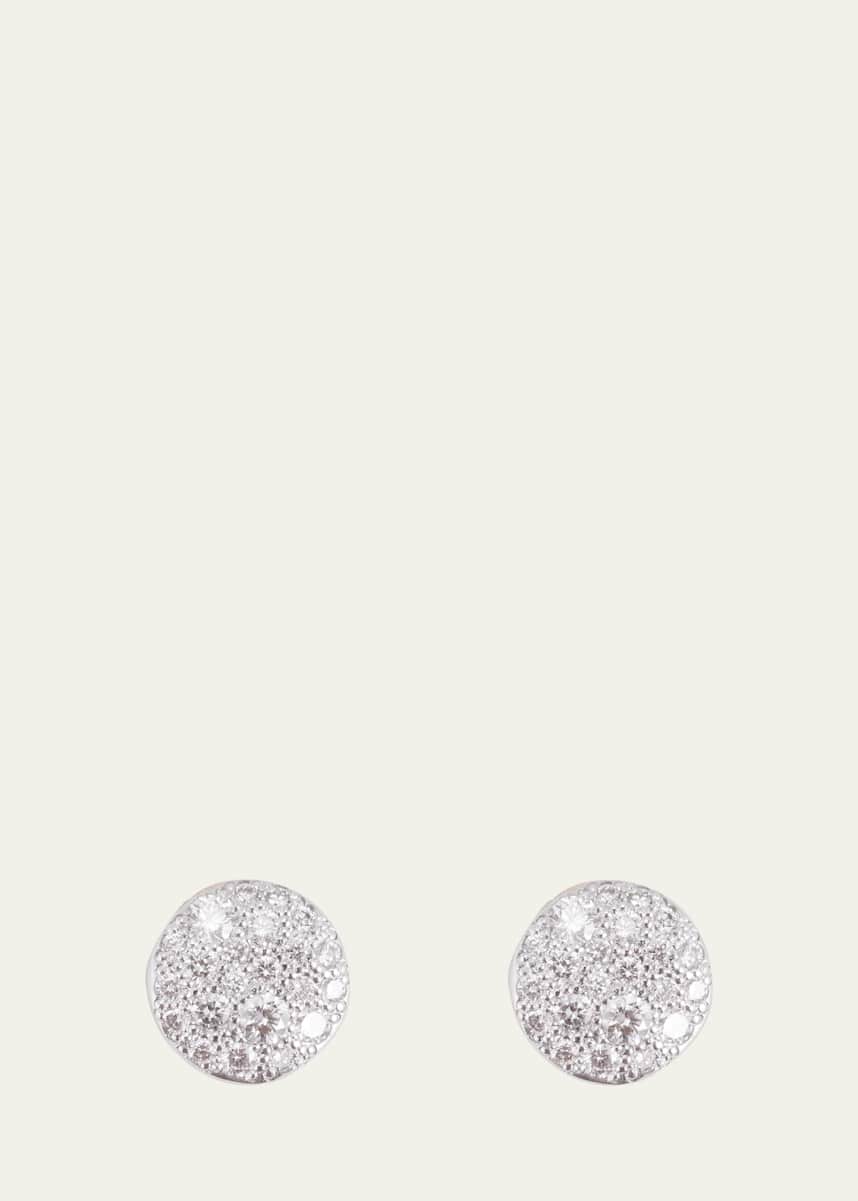 Pomellato 18K Rose Gold Sabbia Stud Earrings with Diamonds