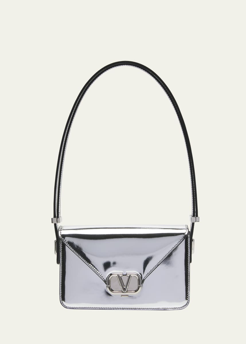 Valentino Garavani VSLING Small Rhinestone Leather Top-Handle Bag -  Bergdorf Goodman