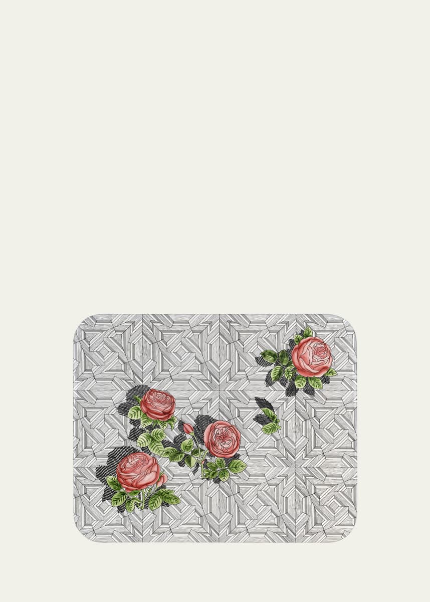 Fornasetti Tray 48X60cm - Musciarabia With Roses Color