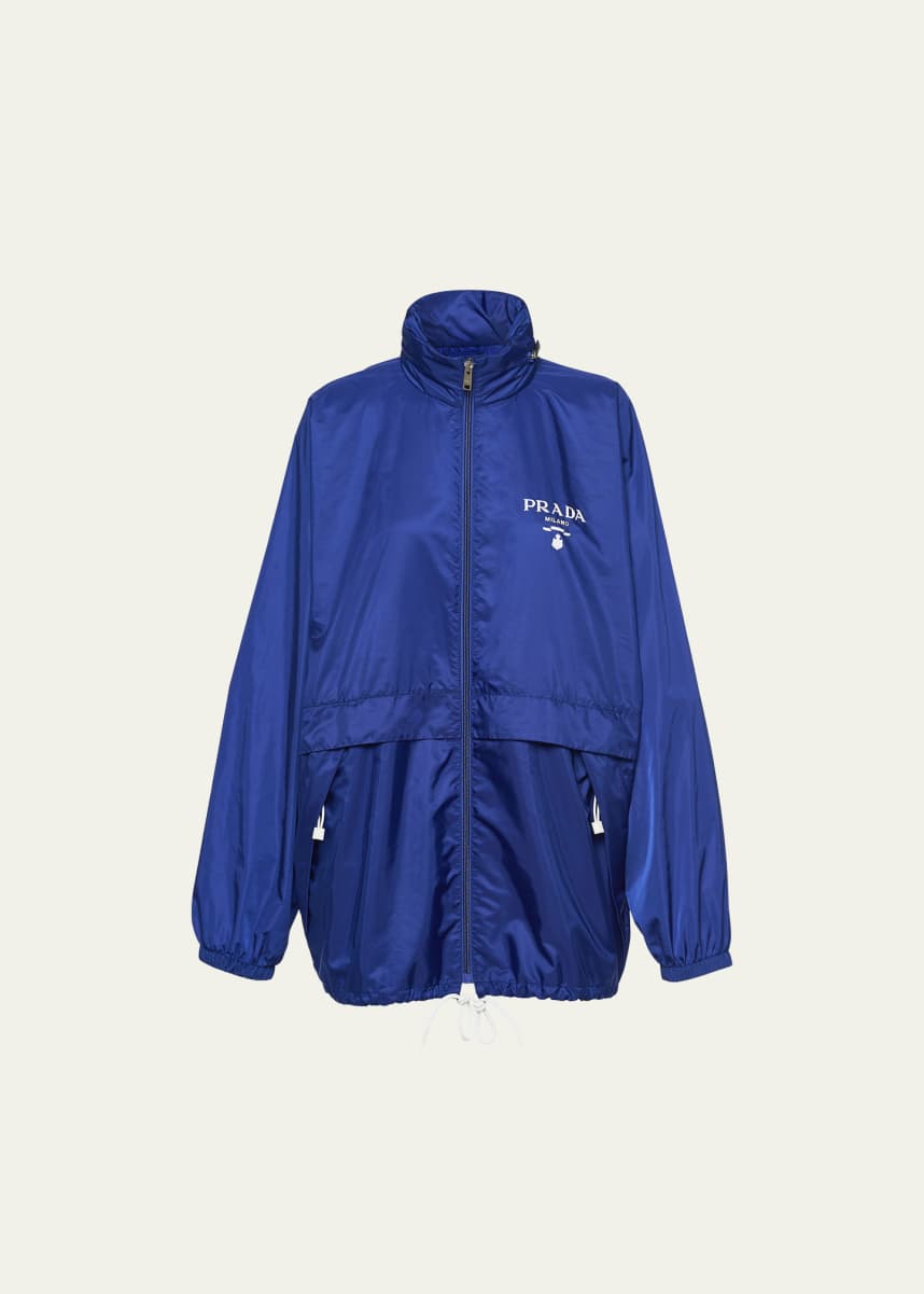Prada Logo Re-Nylon Water-Resistant Jacket