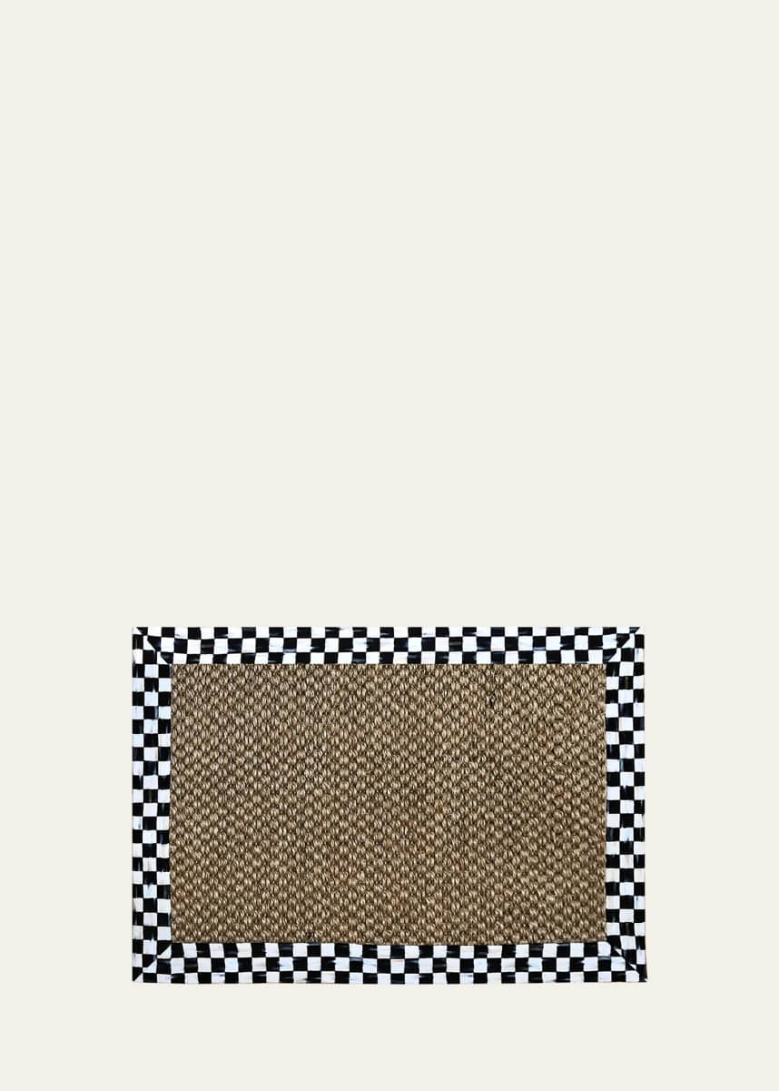 MacKenzie-Childs Chunky Sisal Rug Courtly Check, 2x3