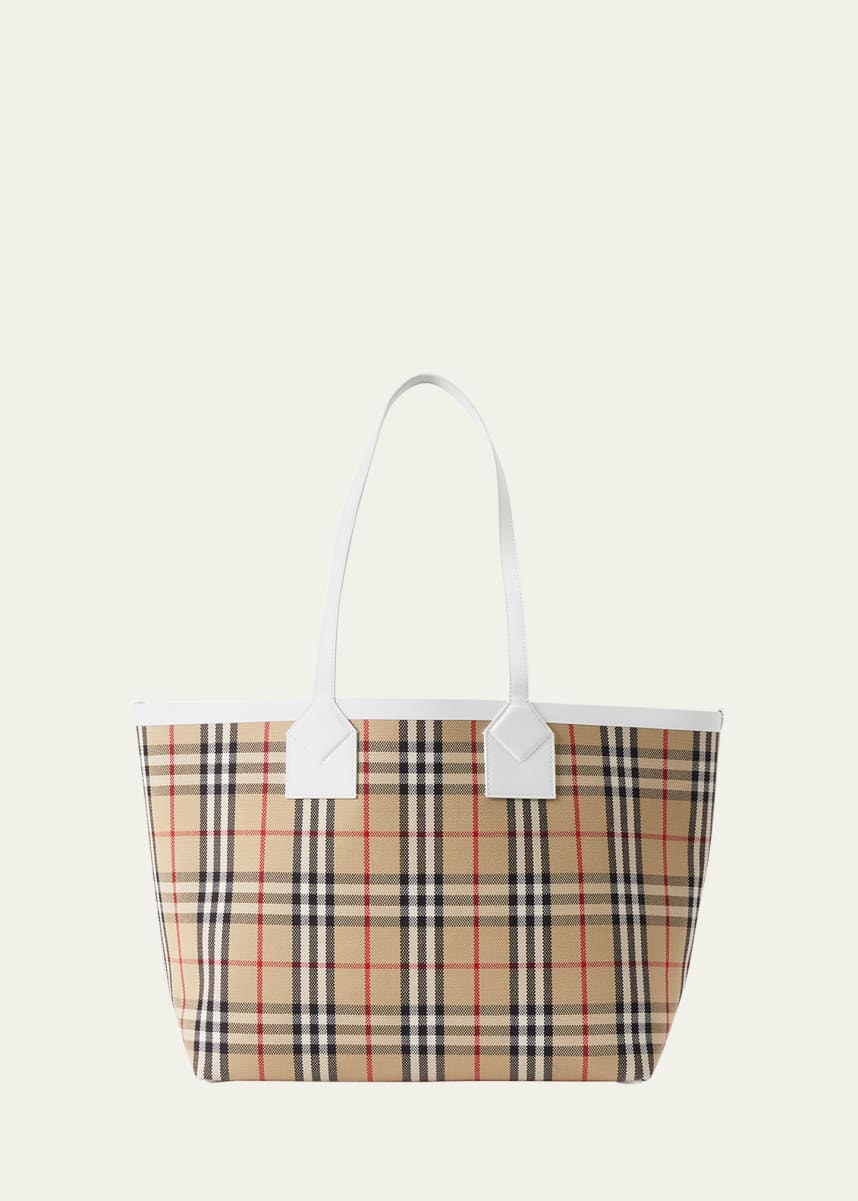 Burberry Elizabeth Small Check Saddle Crossbody Bag - Bergdorf Goodman